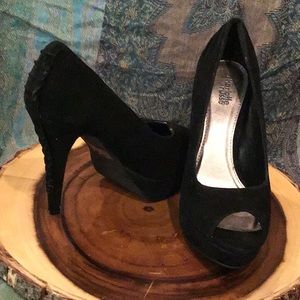 Charlotte Russe suede platform heels